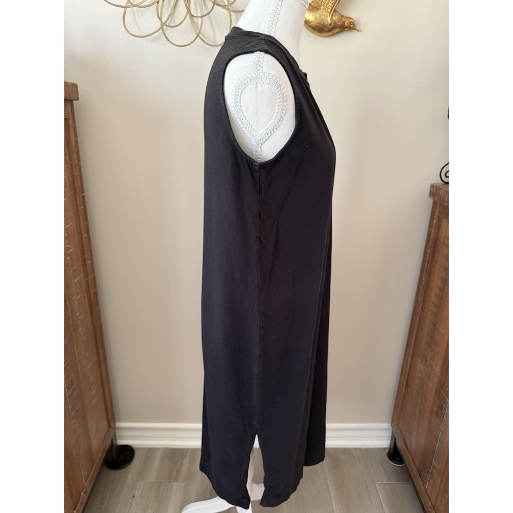 Everlane Black Sleeveless Weekend Tank Dress Midi Minimalist Basic‎ Size S - Picture 8 of 8